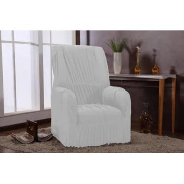 Imagem de Capa Protetora De Sofá 01 Lugar Poltrona do Papai Malha Grossa Elastic