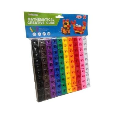 Imagem de Cubo Mágico Colorido De Blocos De Montar 117 Peças Brinquedo DIY Para 