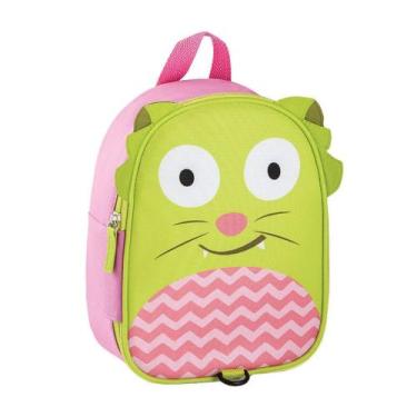Imagem de Lancheira Para Passeio Gato Rosa E Verde Multikids Baby - BB271