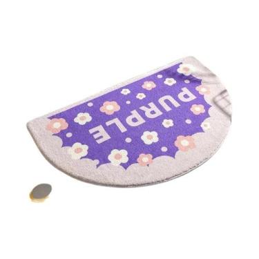 Imagem de Tapetes De Banho Antiderrapantes Com Estampa De Flores Frescas, Tapete