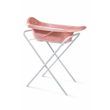 Imagem de BANHEIRA DE BEBE SUPORTE PARA BANHEIRA UNIVERSAL Cor Branco/Azul - Pla