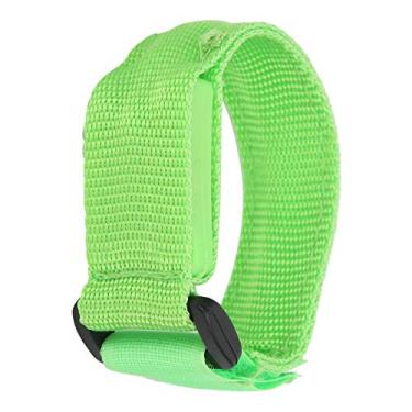 Imagem de 01 Braçadeira de LED, tiras de nylon + plástico + fibra de poliuretano, pulseira de LED fácil de usar para motociclistas para esportes noturnos ao ar livre para corredores (verde)