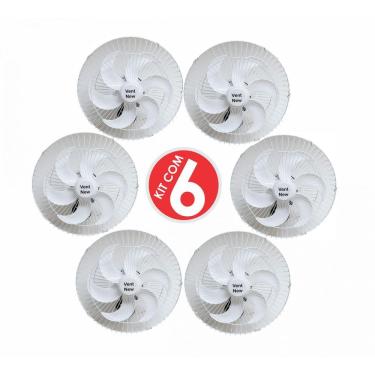 Imagem de Kit 6 Ventiladores Parede Oscilante 50 Cm 