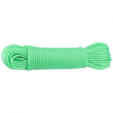 Imagem de Linhas de Corda de 20m Corda Corda Varal,Corda Poli de Nylon, Corda Poli de Nylon Mastro de Bandeira para Puxar Gravata Balanço Nó Escalada Jardim Acampar Ao Ar Livre(green)