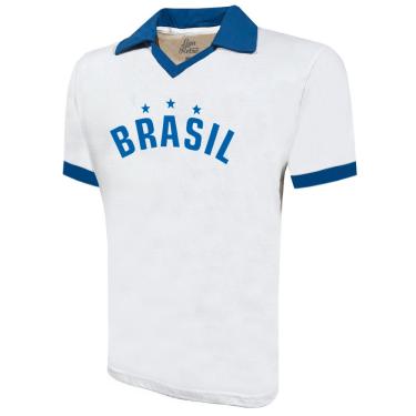Imagem de Camisa Liga Retrô Brasil Branco Estrelas 10