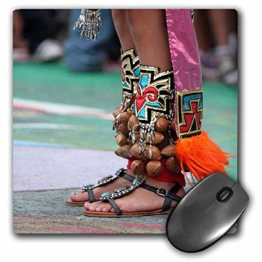 Imagem de 3dRose Mousepad Decorado Pés de uma Mulher Nativa Americana Femaile Dançarina Pé Roupa Festival (mp_161309_1)