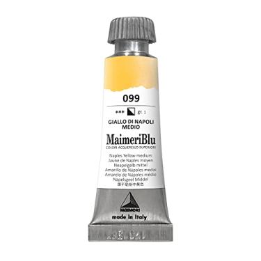 Imagem de MAIMERI BLU Tinta Aquarela Profissional Bisnaga 12ml, Amarelo Nápoles Médio