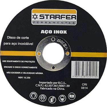 Imagem de Disco De Corte Inox 7x7/8" Starfer 5 Unidades