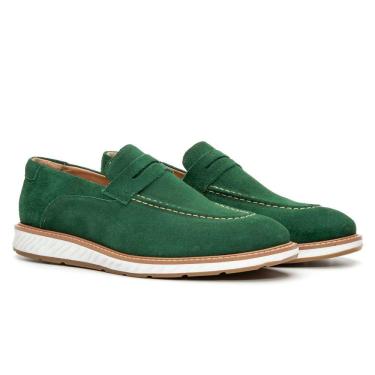 Imagem de Sapato Oxford Loafer Camurça Couro Premium Masculino