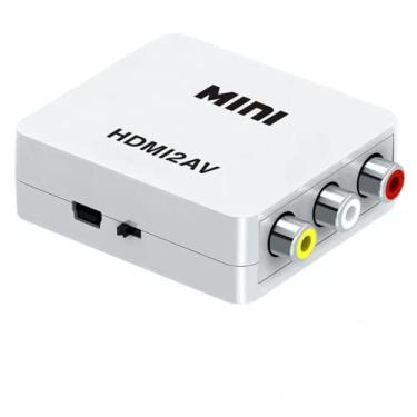 Imagem de Conversor RCA para HDMI, HDMI AV para 1080p ou 720p, PC, Laptop, Xbox, HDTVe, composto de áudio e vídeo analógico para TV mais antiga e Nitendo 64