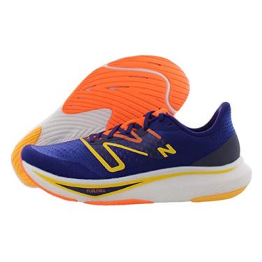 Imagem de New Balance Tênis de corrida masculino FuelCell Rebel V3, Azul vitória/damasco vibrante, 15