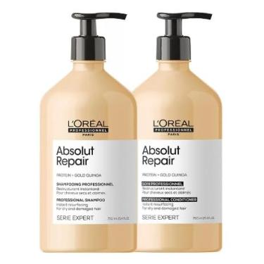 Imagem de Kit L'Oréal Absolut Repair Shampoo 750ml + Condicionador 750ml