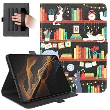 Imagem de Dteck Capa para tablet Galaxy Tab S9 Plus/S8 Plus/S7 FE/S7 Plus de 12,4 polegadas, hibernar/despertar automaticamente, de couro PU, capa protetora para tablet Samsung Galaxy Tab S9+/S8+/S7 FE/S7+ 31,5