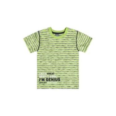 Imagem de Camiseta I'm Genius Infantil Listrada Quimby-Masculino