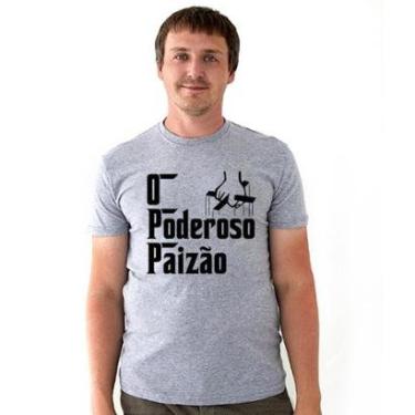 Imagem de Camiseta Frases O Poderoso Paizão Estampas Criativas Papai-Masculino