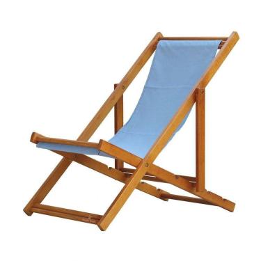 Imagem de Espreguiçadeira Preguiçosa Dobrável Mel Sb-azul