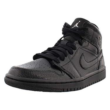 Imagem de Nike Jordan 1 Mid Women's University Blue Black White BQ6472-102, Preto, 9