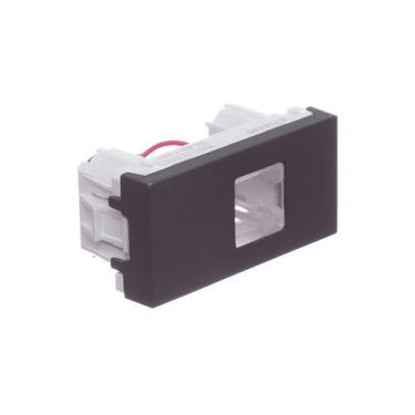 Imagem de Módulo Tomada RJ11 Preto Orion Schneider, Grafite