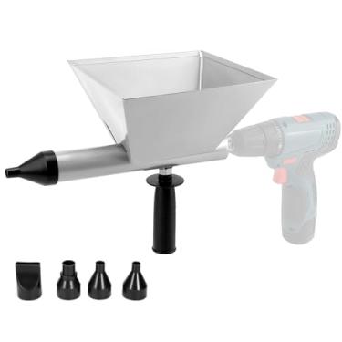 Imagem de Pistola de Argamassa Elétrica, Máquina Portátil de Reboco de Cimento Com 4 Bicos,Pulverizador de Calafetagem Apontador de Argamassa Reutilizável para Tijolo(sem Furadeira Elétrica)