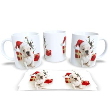 Imagem de Canecas de Porcelana Branca Personalizadas Natal Animal (Mod.5)