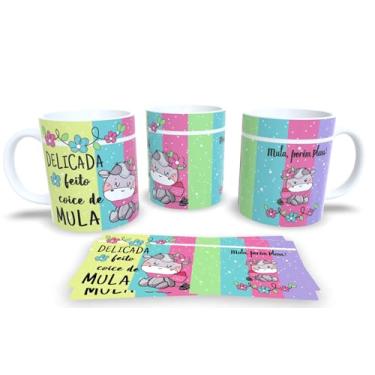 Imagem de Canecas de Porcelana Branca Personalizadas Irônicas (mulinha)