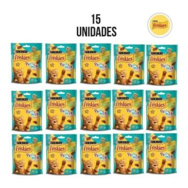 Imagem de 15 Petiscos Friskies Para Gatos Adultos Sabor Camarão Purina -  Nestlé