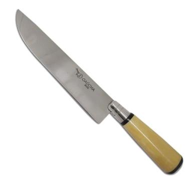 Imagem de Faca Inox para Churrasco com Cabo de Osso e Bainha 8" - Importado