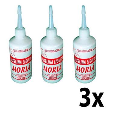 Imagem de Kit 3 Vaselina Líquida Industrial 100ml Moriá