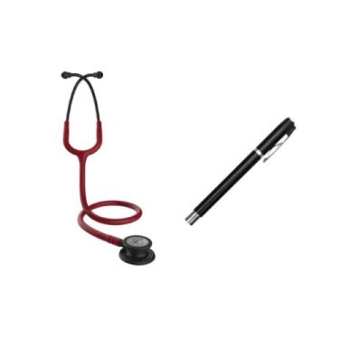 Imagem de Kit Estetoscópio Littmann Classic lll + Lanterna Clínica - Cores Varia