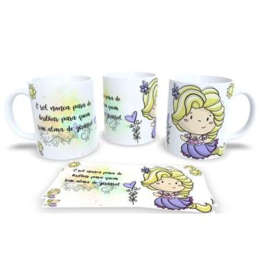 Imagem de Canecas de Porcelana Personalizadas Princesa Motivadas - Estampa Subli