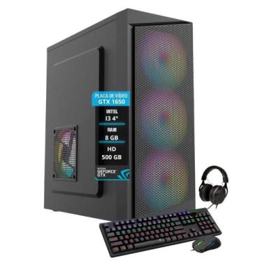 Imagem de Computador Pc Gamer I3 4 Gtx 1650 8Gb Ram Hd500Gb Ssd120Gb - Amorim Te