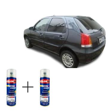 Imagem de Spray automotivo cinza orione fiat + spray verniz 300ml - Sherwin Will