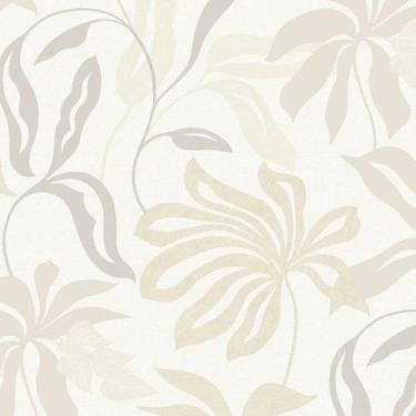 Imagem de Papel de Parede Marbelina II Folhagem Branco UR3419 - GRANDECO