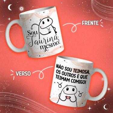 Imagem de Caneca de Cerâmica Branca Personalizada - Taurina - Flork. 325 ml. - S