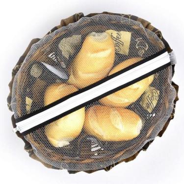 Imagem de Cesta De Pão De Bambu Café - Recanto da Costura