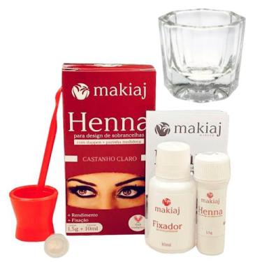 Imagem de Rena para sobrancelhas kit henna makiaj profissional alto rendimento f