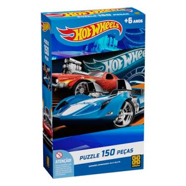 Imagem de Quebra-Cabeça, Grow, Hot Wheels, 150 Peças