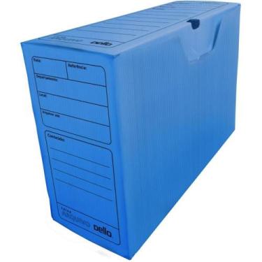 Imagem de Arquivo Morto Polipropileno Polidello Azul - Pacote com 10 Unidades