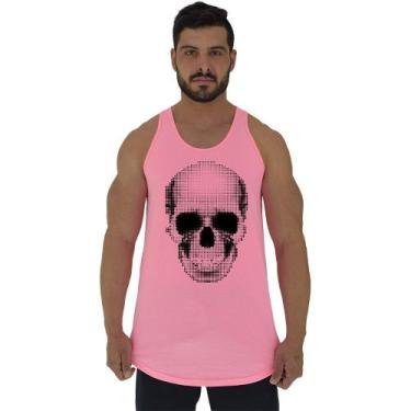 Imagem de Regata Longline Estampada Masculina MXD Conceito Caveira Pontilhada, P