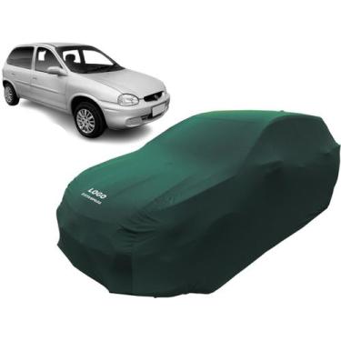 Imagem de Capa Para Cobrir Carro Chevrolet Corsa Wind Tecido Helanca - Mz, Verde