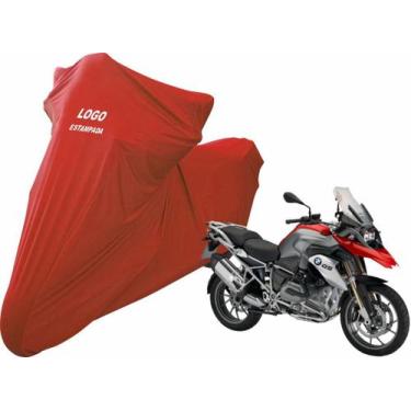 Imagem de Capa Para Cobrir Moto Bmw R Gs 1200 1250 De Tecido Lycra - Mz, Vermelh