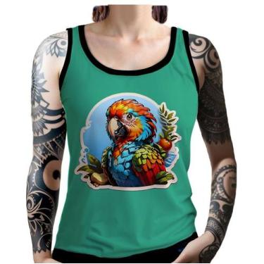 Imagem de Regata Camiseta Tshirt Sticker Arara Colorida Ave Natureza 3 - Enjoy S