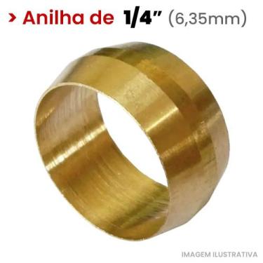 Imagem de Anilha Tubo 14 - Latão - TWT