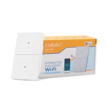 Imagem de Interruptor Inteligente WiFi, Controle Remoto para Celular, Interruptor de Temporizador, Controle de voz, Compatível com Alexa, Branco (2 Botão Físico)