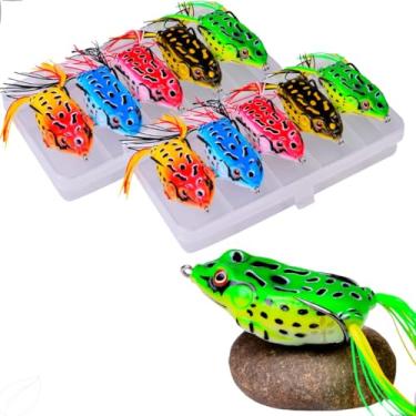 Imagem de Isca Artificial Sapinho Sapo Frog Rã Anti Enrosco Kit 10un