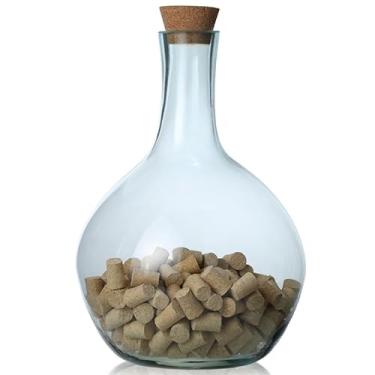 Imagem de 【Cozena】Garrafão de Vidro Artesanal Decorativo Porta Rolha Cristal Bombona 15 Lts