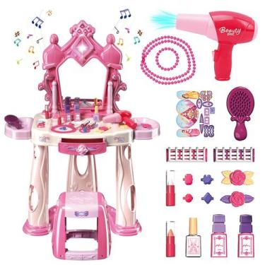Imagem de Conjunto de Maquiagem Infantil com Luzes e Música - Pretend Play