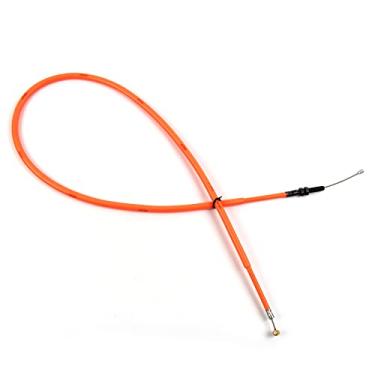 Imagem de Cabo de embreagem para Yamaha YZF R1 2009-2014 linha de fio inoxidável e acessórios de substituição de motocicleta de borracha peças laranja