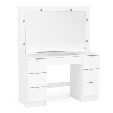 Imagem de Penteadeira Camarim França 6 lâmpadas Branco Politorno