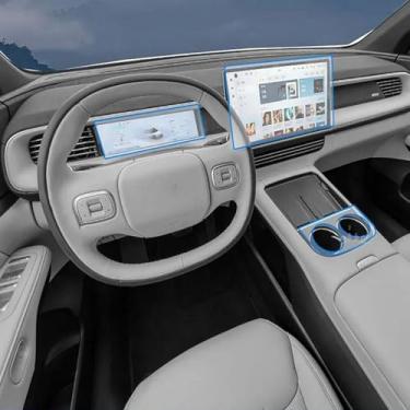 Imagem de LYBQFZ Carro Interior Instrumento Caixa de Engrenagens Painel de Engrenagens Protetor TPU Película Transparente Anti-Riscos Acessórios, para XPENG G6 2023-2024